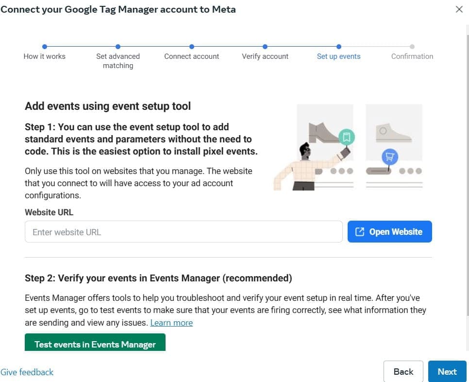 Connecting Google Tag Manager