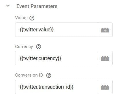 Configuring Event Parameters