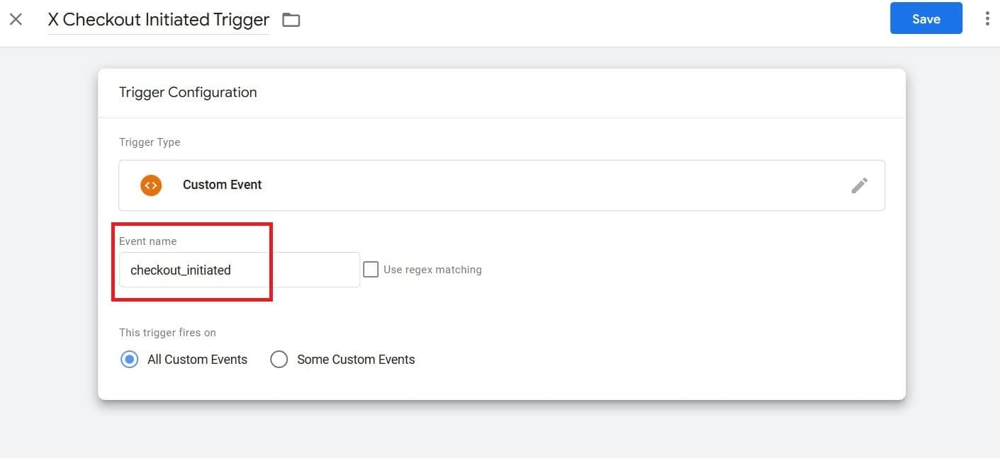 Configuring Checkout Initiated Trigger